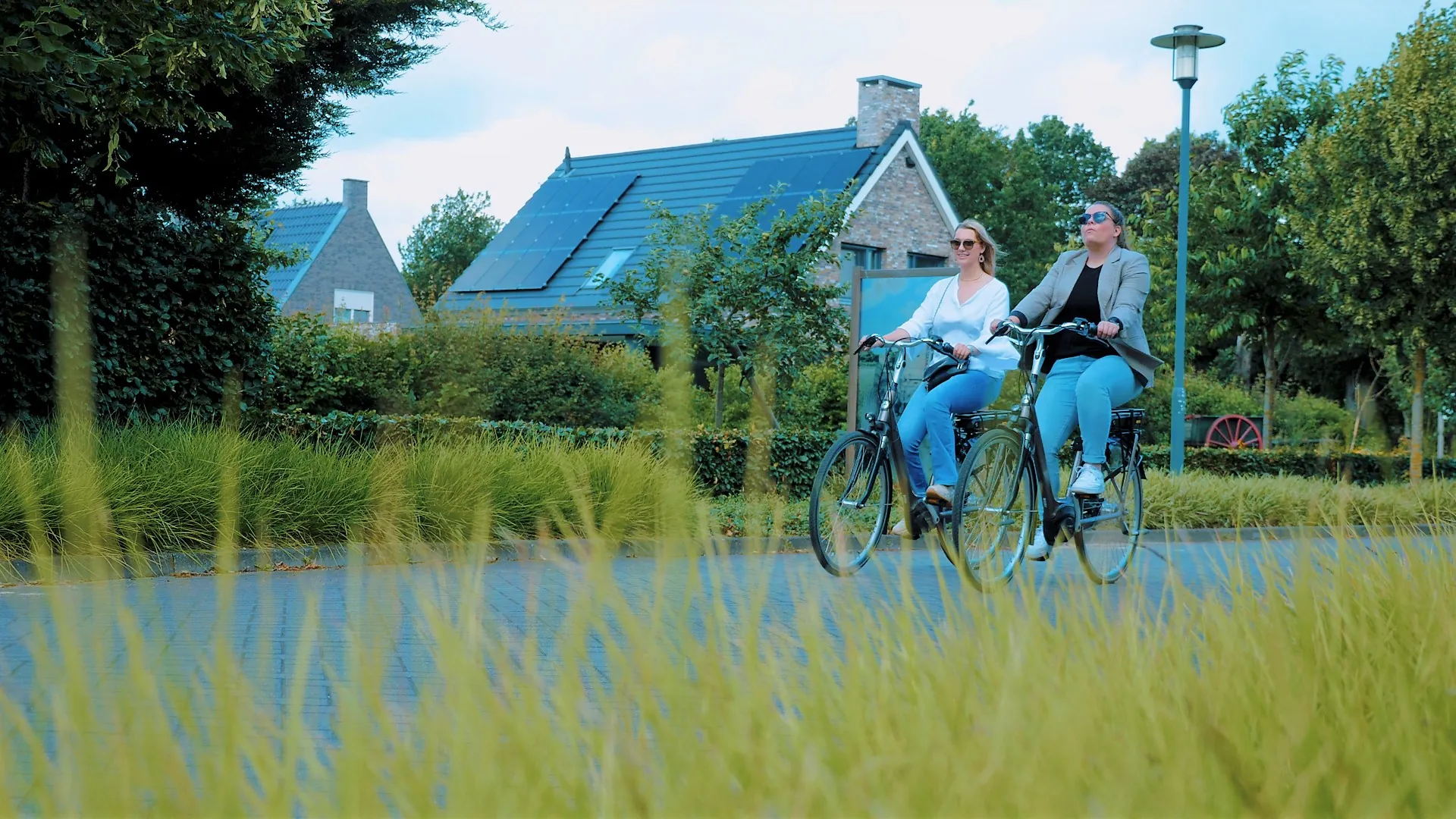 Cycling through Horst aan de Maas, close to the hotel