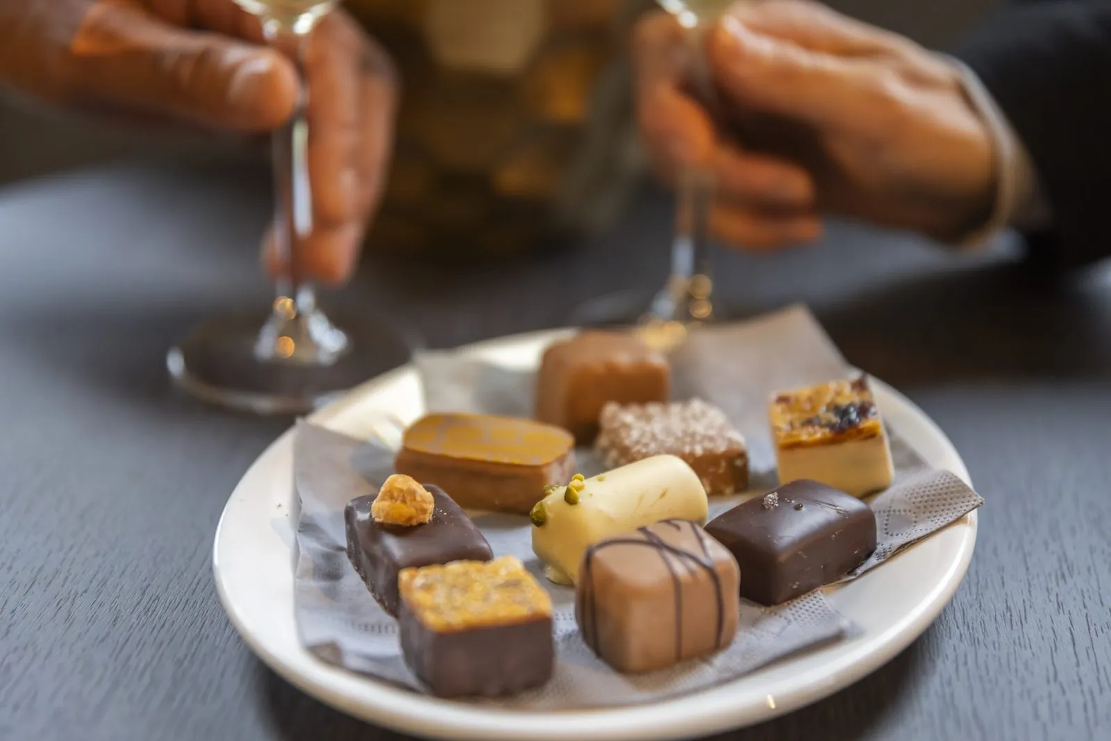 Handgemachte Pralinen und Bonbons
