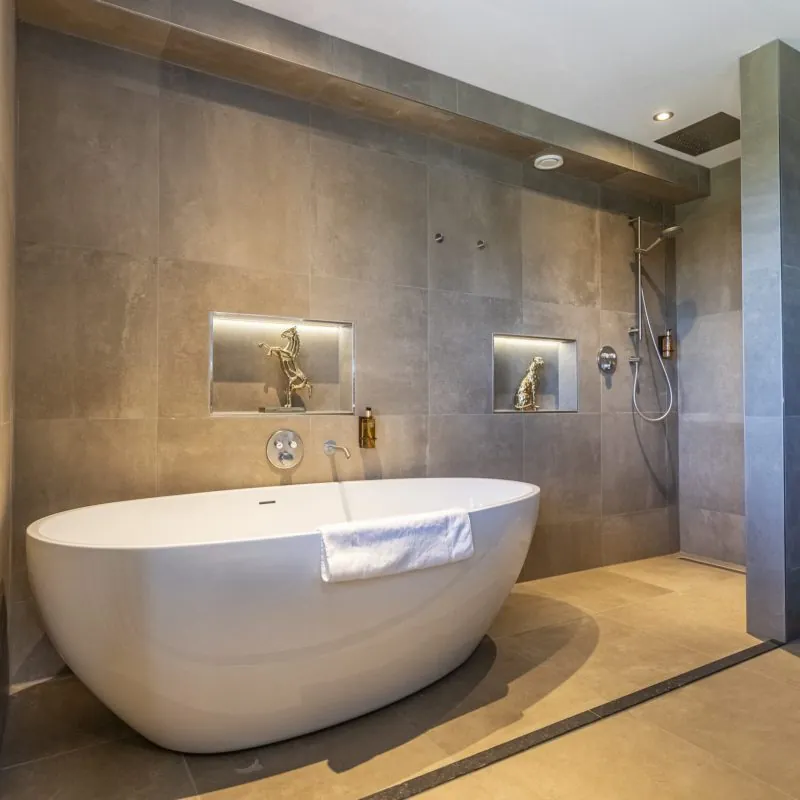 Badkamer Torensuite Parkhotel Horst