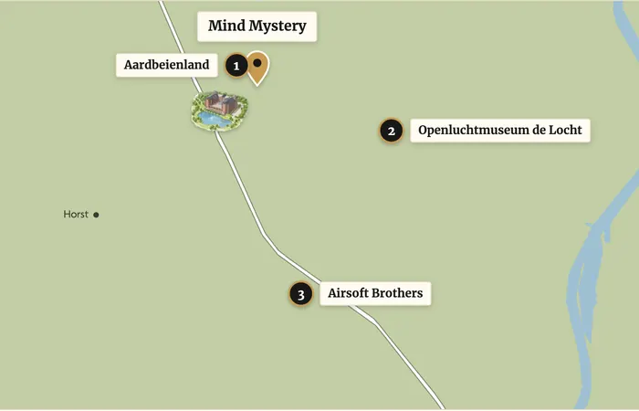 Karte mit Parkhotel Horst und Mind Mystery